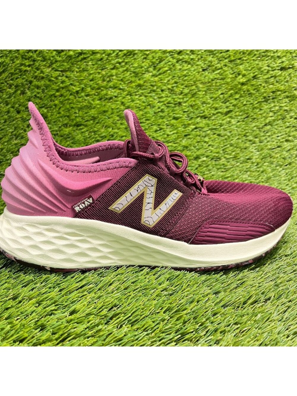 New Balance Women's Maroon and Pink Running Sneakers
